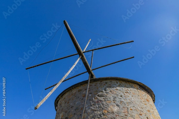 Fototapeta Traditional windmill in Apulia