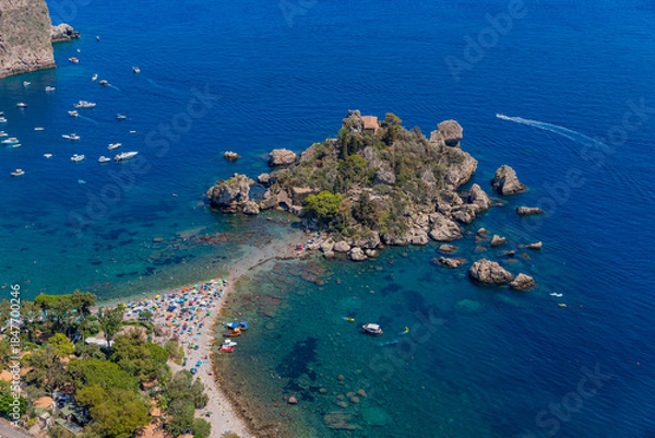 Obraz  Isola Bella view from above