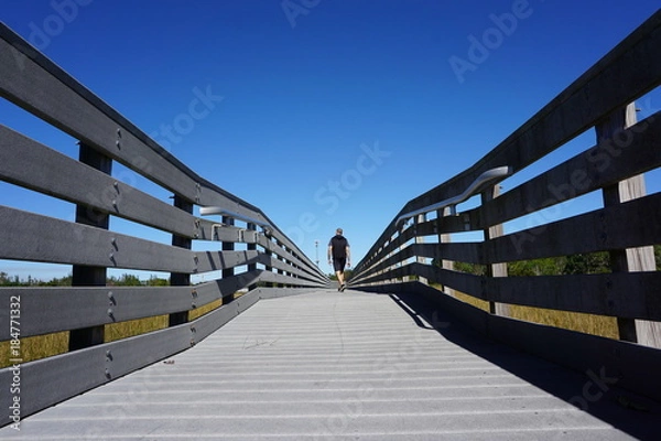Obraz Man exploring nature alone