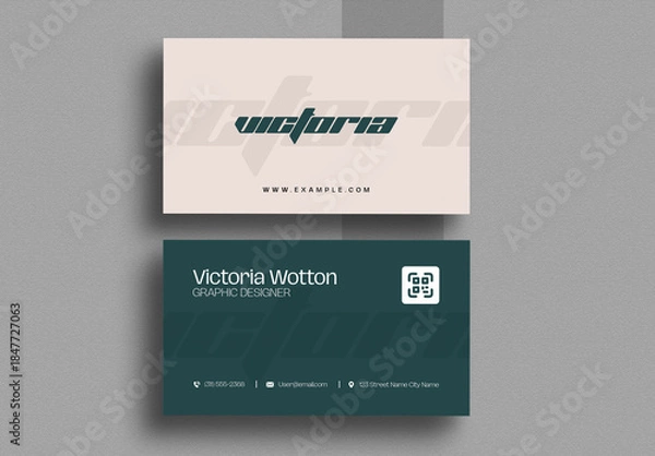 Obraz Creative Business Card Template Layout