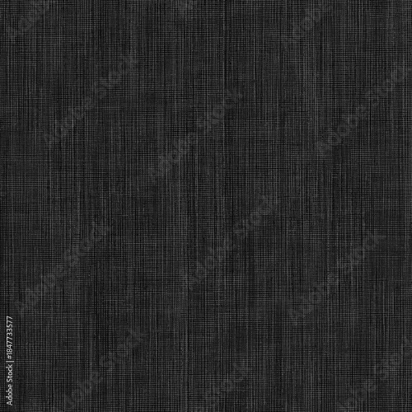 Fototapeta Seamless grey linen texture featuring a realistic woven fabric effect pattern