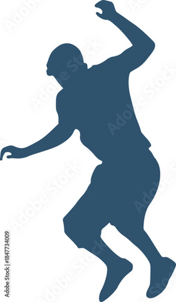 Obraz Man jumping illustration