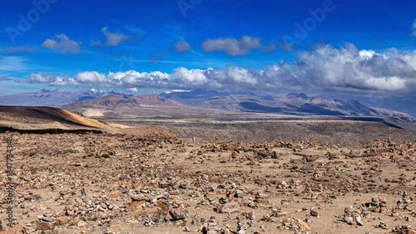 Obraz The highland in the Andes at Arequipa in Peru