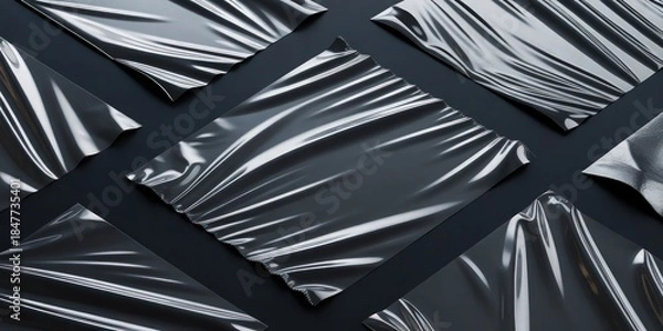 Obraz Colorful Alien and Emoji Sticker Pattern Background.