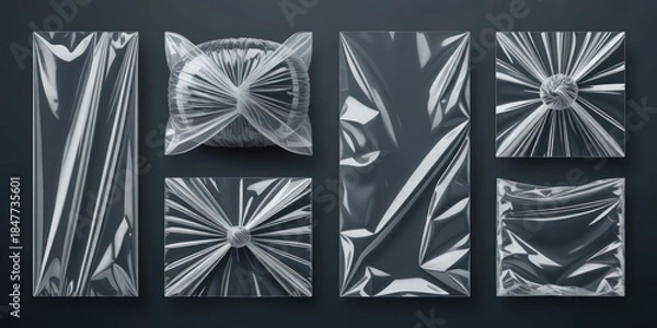 Obraz Folded Plastic Panel Abstract Texture.
