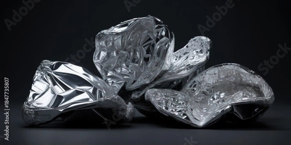 Obraz Plastic Crystal Abstract Dark Background.