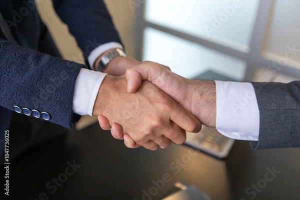 Obraz Business handshake with contract