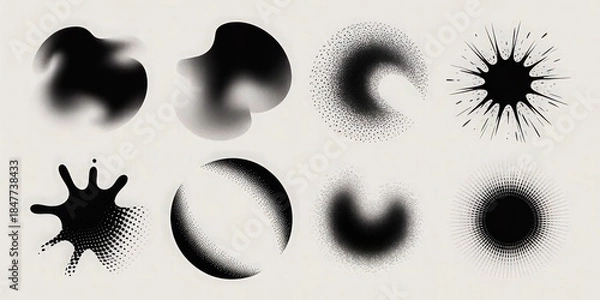 Obraz Dark Plastic Texture Typography Cover Background.