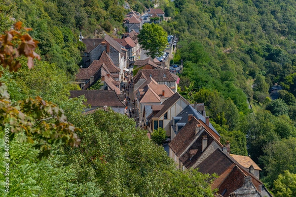 Obraz The medieval centre of Rocamadour