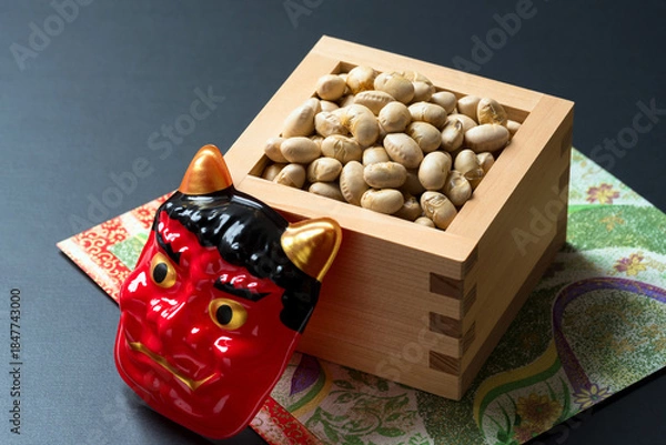 Obraz 節分の豆まきのイメージ