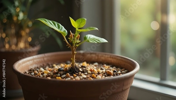 Obraz a plant in a pot