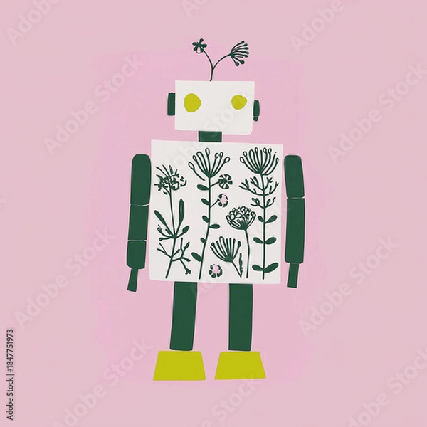 Obraz AIロボット。アンドロイド、サイボーグ。ファンタジー。SF