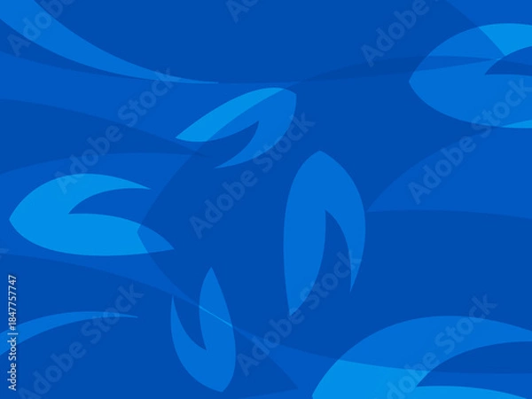 Fototapeta abstract blue background with waves