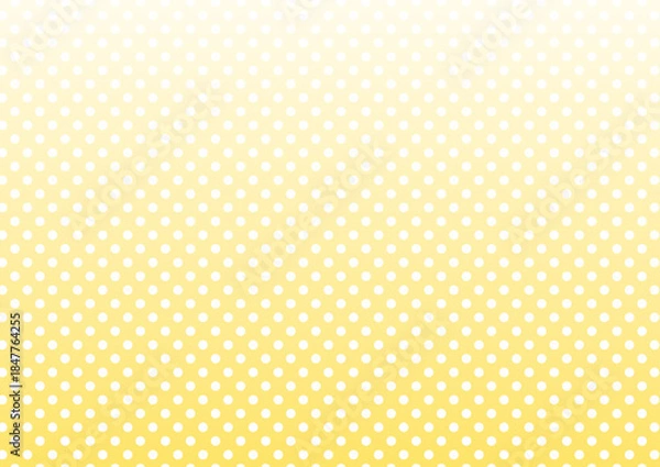 Obraz 背景　細かいドットのパターンとグラデーション　黄色