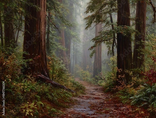 Fototapeta path in the forest