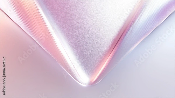 Obraz 艶やかなピンクのV字のカッティングされた背景