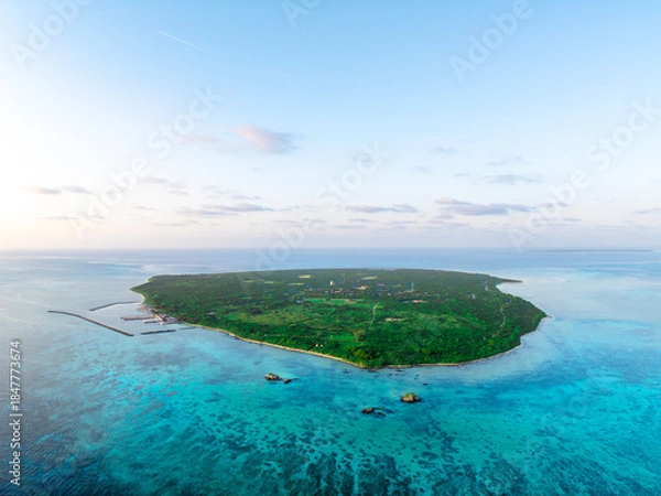 Obraz 竹富島の朝焼け（沖縄県竹富町）