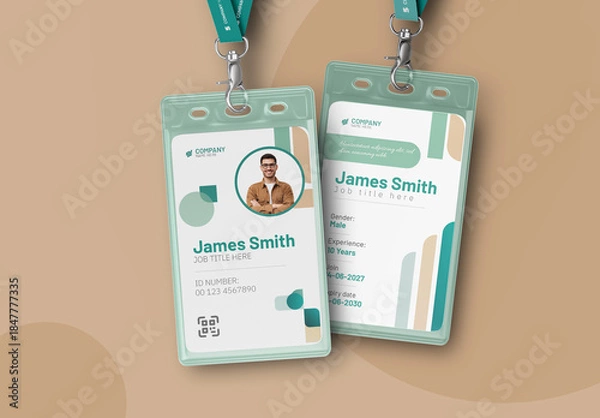 Obraz Modern Corporate ID Card Template