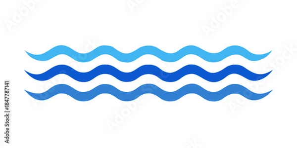 Fototapeta Abstract wavy lines