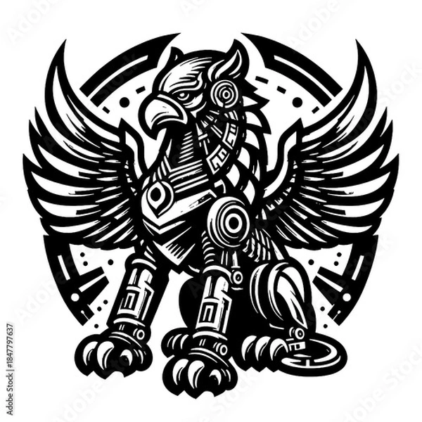 Obraz eagle tattoo design