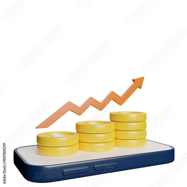 Obraz Finance Growth Graph