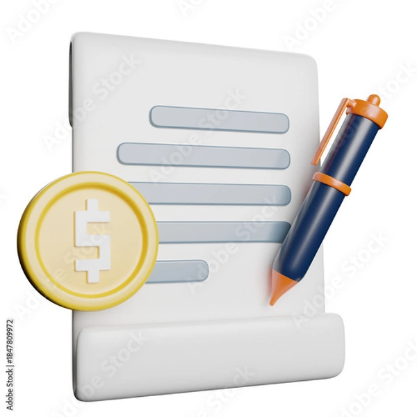 Obraz Invoice Bill Receipt