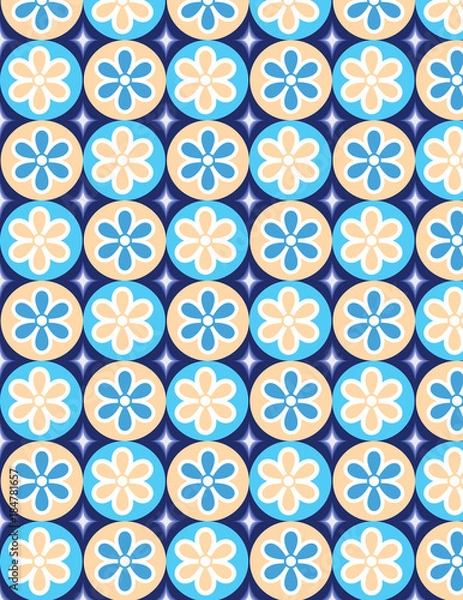 Fototapeta geometric patterns flower