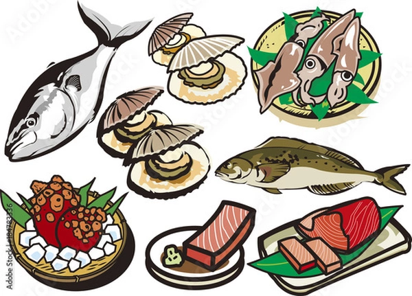 Fototapeta 魚介類6