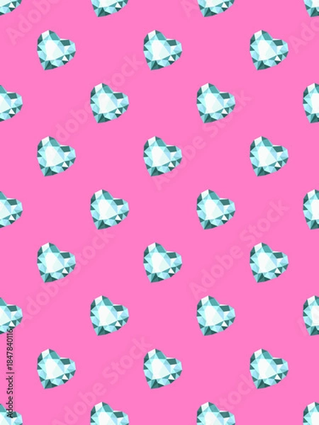 Fototapeta Diamonds. Seamless pattern. Vector illustration