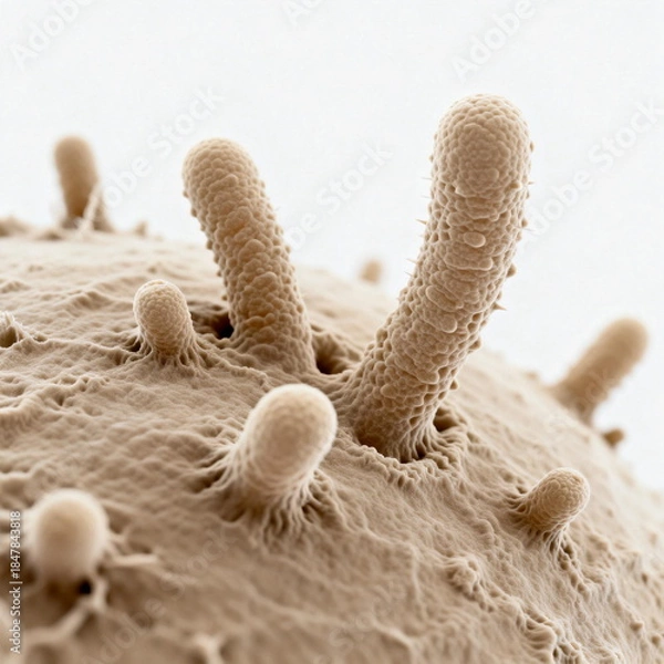 Obraz SEM Micrograph of Microvilli on a Cell Surface