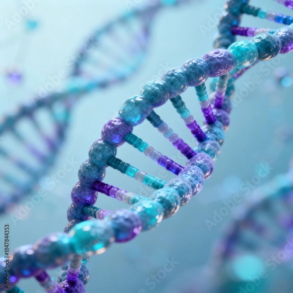 Obraz Double Helix DNA Structure Illustration