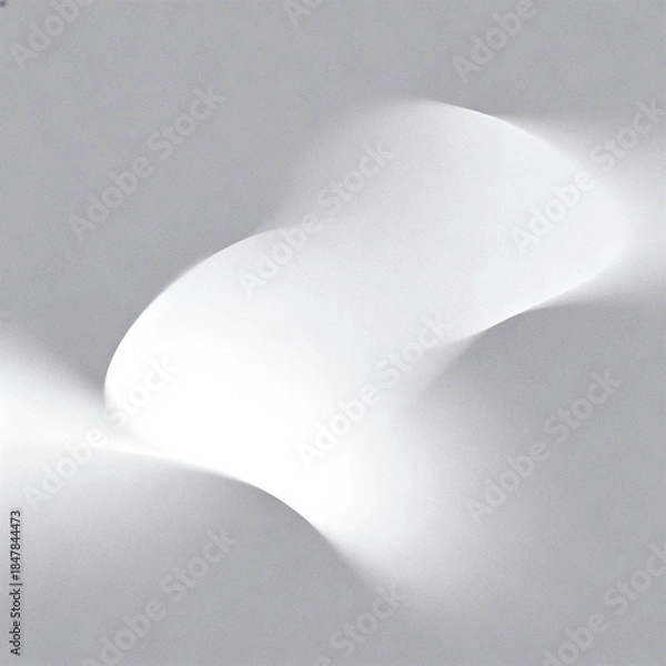 Obraz Abstract Light and Shadow Curved Shapes Composition