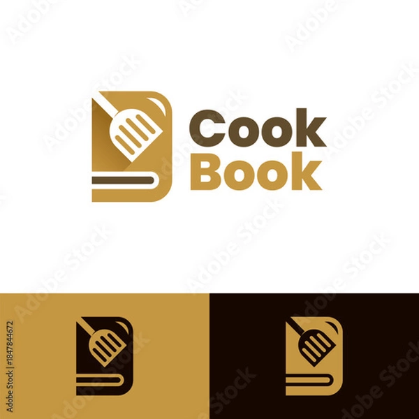 Obraz cooking book logo vector