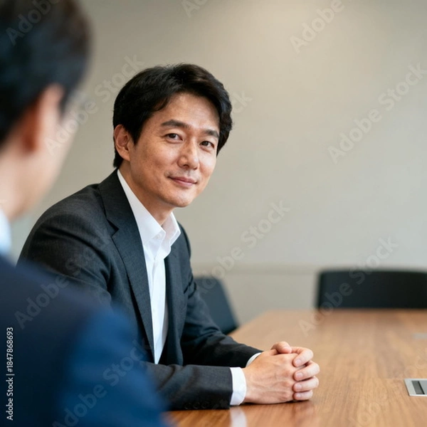 Obraz Business Meeting with Professional Attire in Office