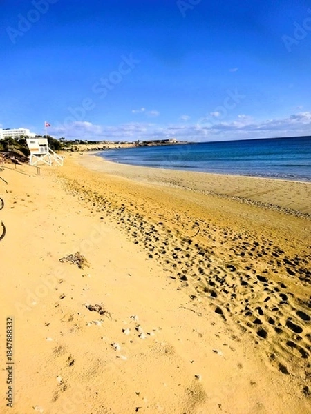 Obraz footprints on the beach