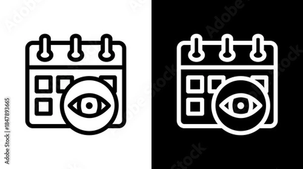 Obraz Calendar View Icon For Design Elements