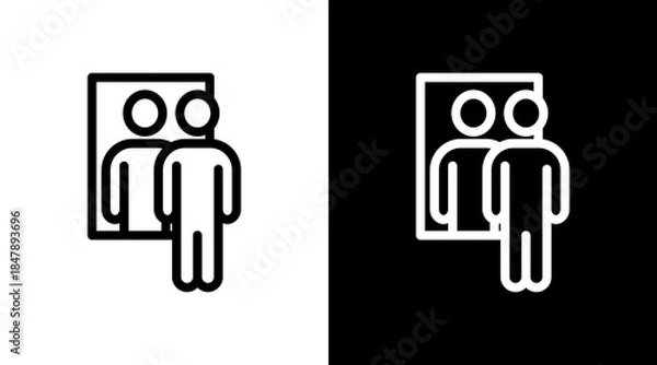 Obraz Reflection Icon For Design Elements