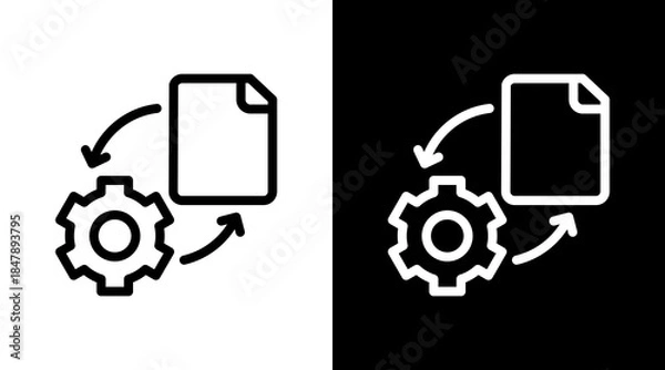 Obraz Execution Plan Icon For Design Elements