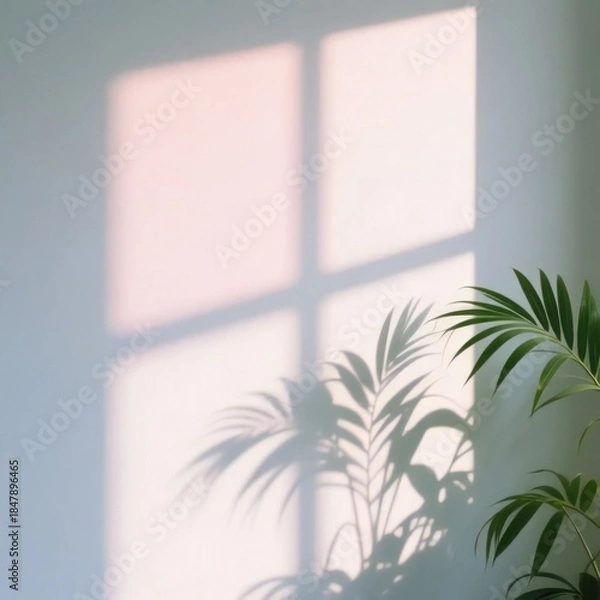 Obraz window with green plant