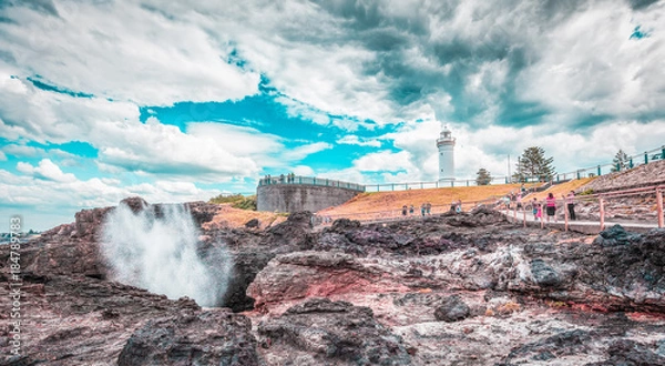 Obraz Kiama lighthouse and blowhole, Australia