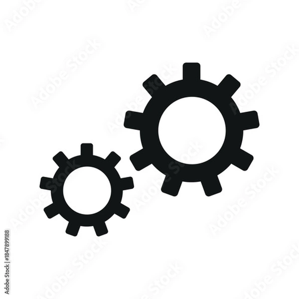Fototapeta Gear icon vector design template