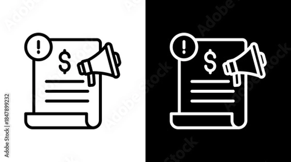 Obraz Public Disclosure Icon For Design Elements