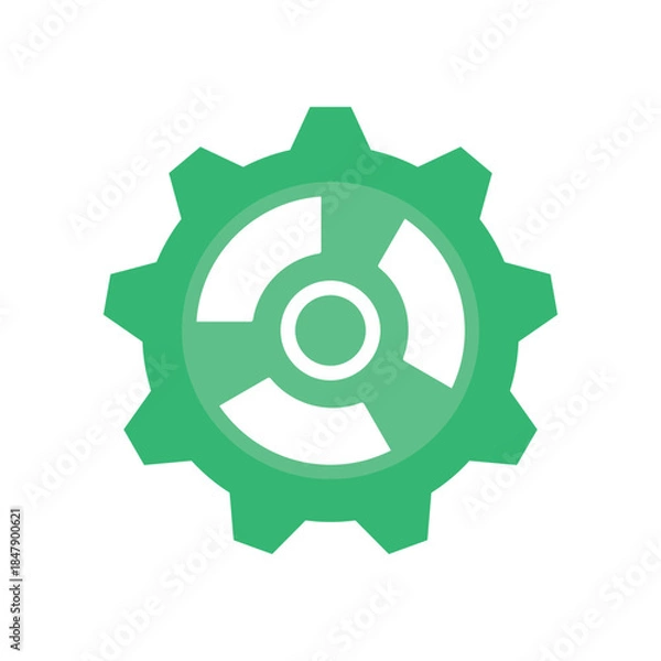 Fototapeta Gear icon vector design template