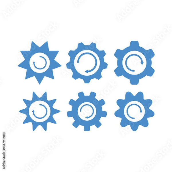 Fototapeta Gear icon vector design template