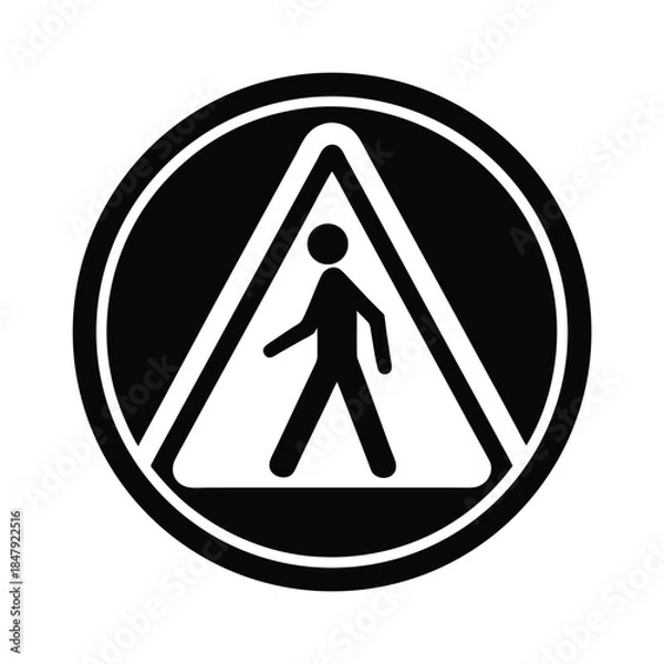 Obraz Pedestrian Crossing Road Safety Icon
