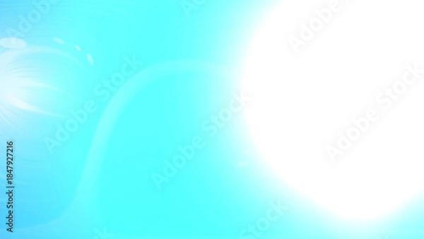 Obraz Bright sunlight illuminating sky