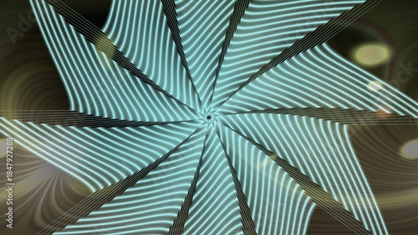 Obraz Abstract optical illusion with wavy lines