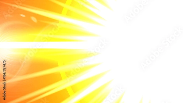 Obraz Radiant sunlight streaming through palm leaves