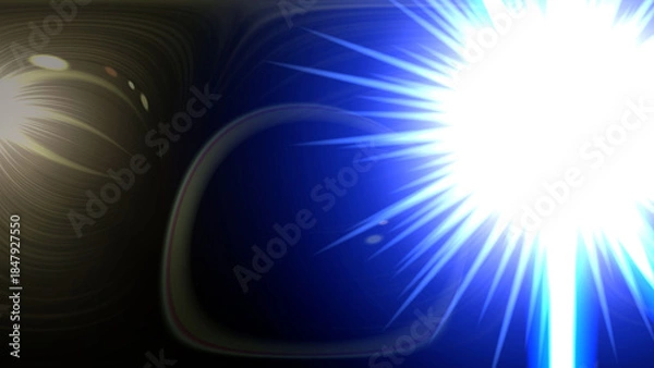 Obraz Bright sunburst through sunglasses