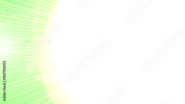 Obraz Vibrant green sunburst